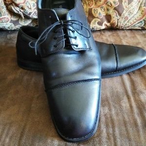 Giorgio Brutini Black Dress Oxford Cap Toe Leather